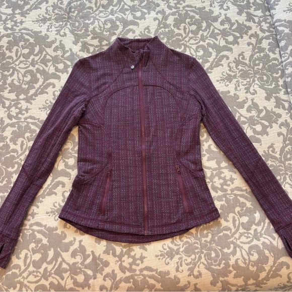 Lululemon Burgundy Zip Up Jacket - Picture 2 of 5
